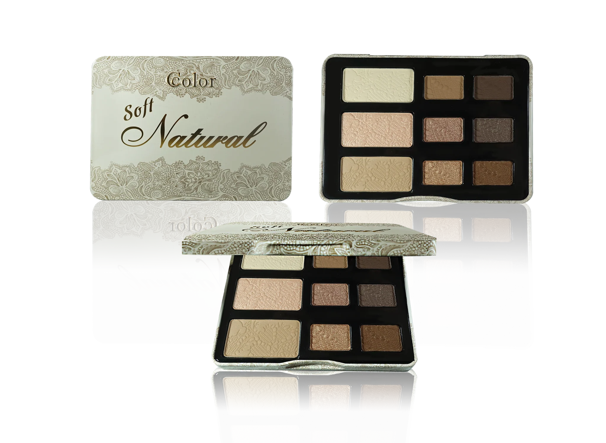 Ccolor Soft Natural 9 Color Eyeshadow Palette - amLux