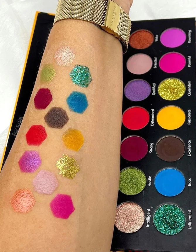 Ccolor Empowered Excellence 14 Color Eyeshadow Palette - amLux