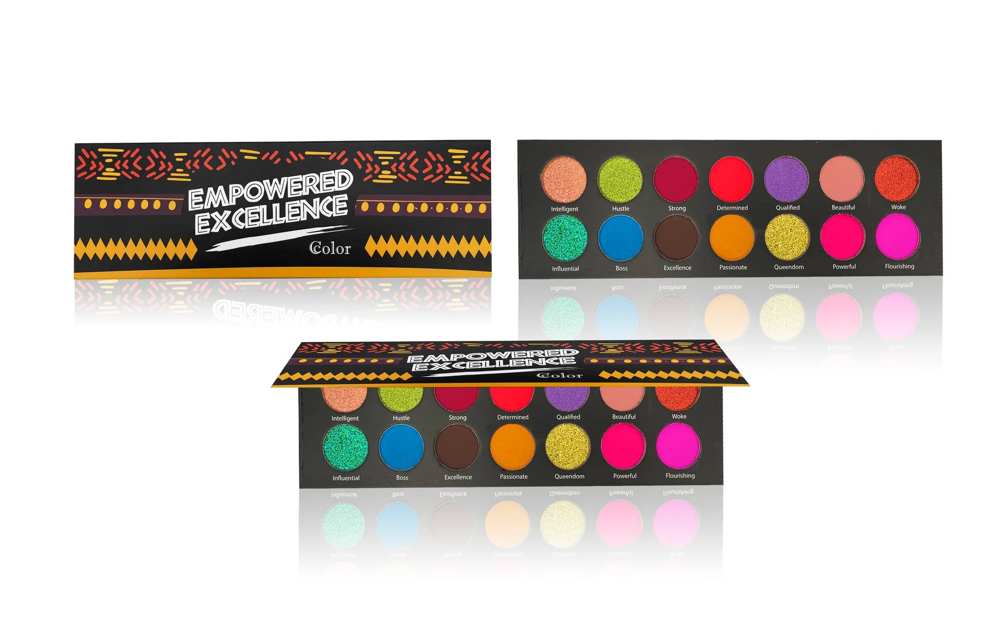 Ccolor Empowered Excellence 14 Color Eyeshadow Palette - amLux