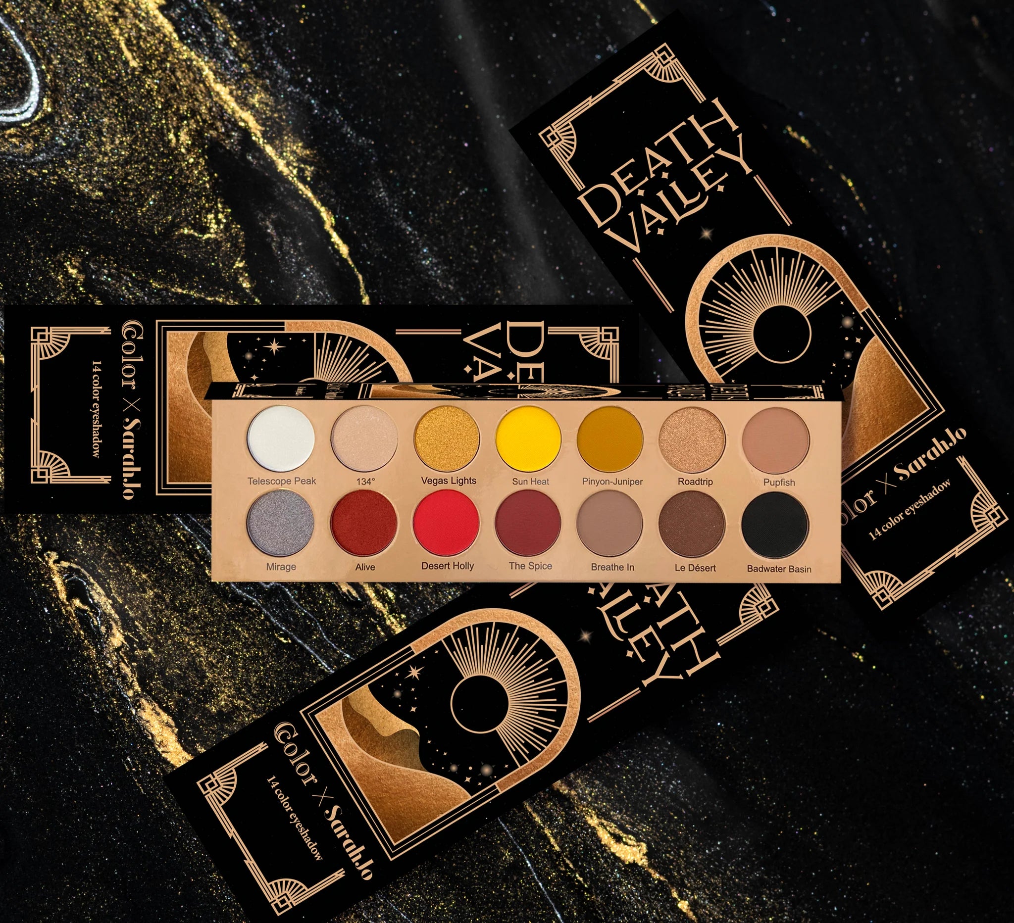 Ccolor x SarahJo Death Valley 14 Color Eyeshadow Palette - amLux