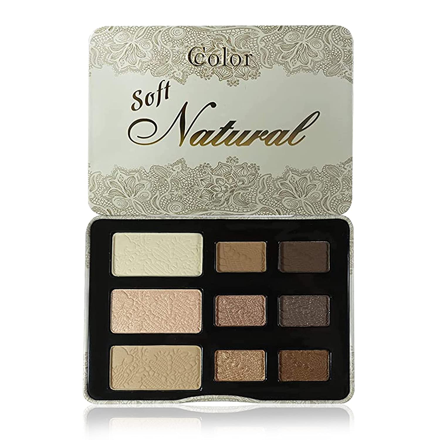 Ccolor Soft Natural 9 Color Eyeshadow Palette - amLux