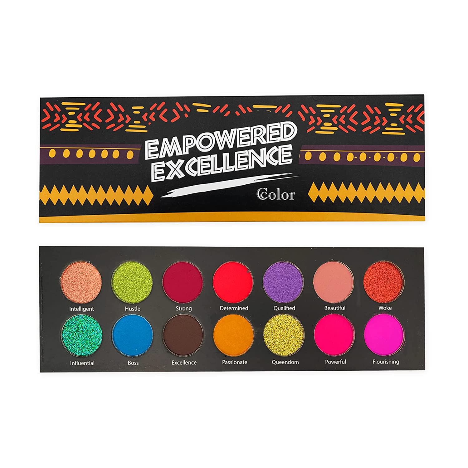 Ccolor Empowered Excellence 14 Color Eyeshadow Palette - amLux