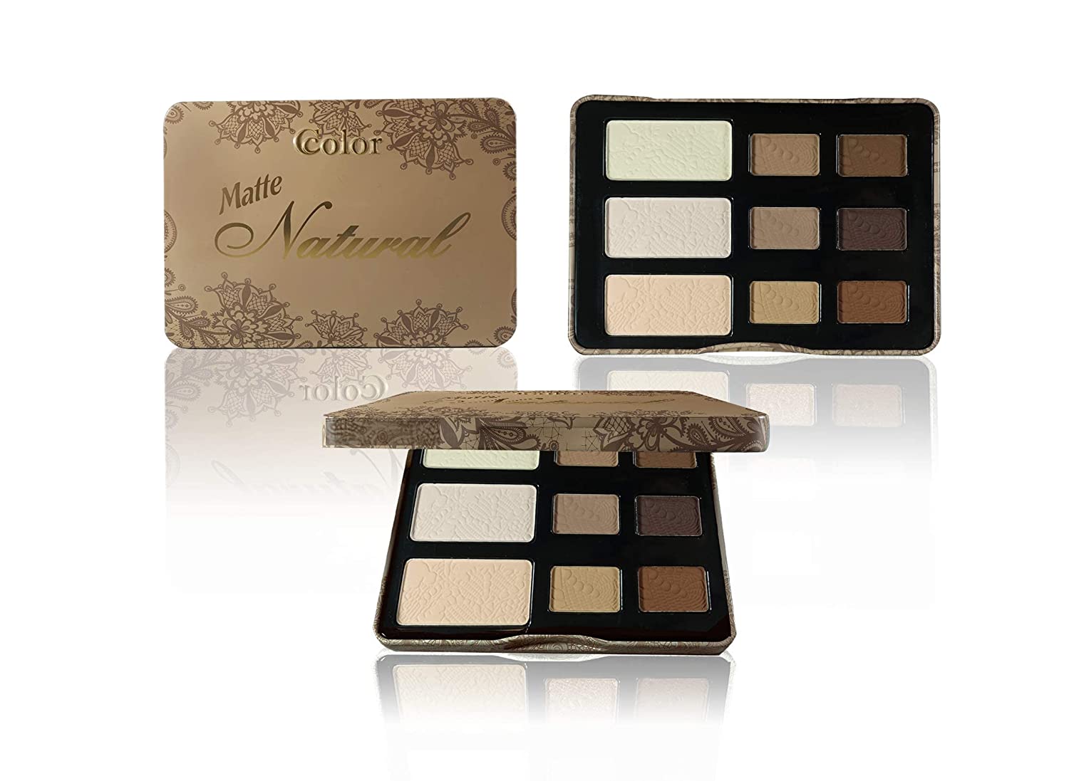 Ccolor Matte Natural 9 Color Eyeshadow Palette - amLux