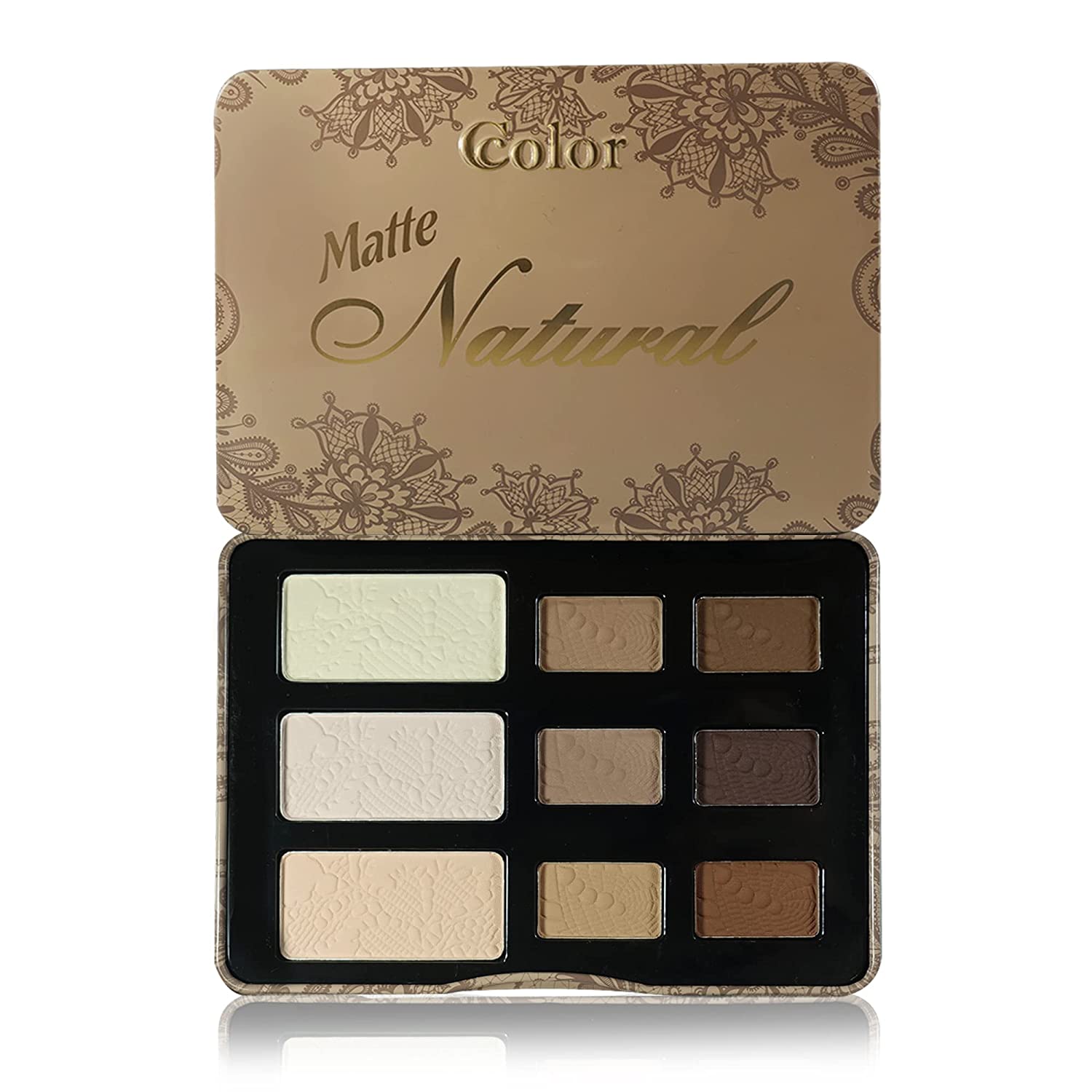 Ccolor Matte Natural 9 Color Eyeshadow Palette - amLux