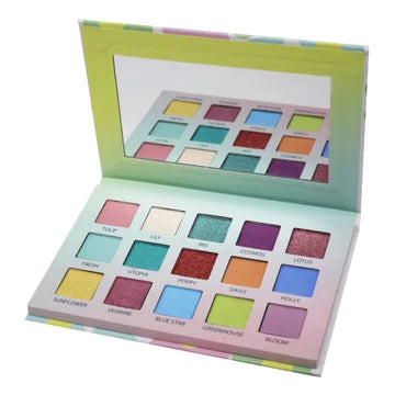 Ccolor Pastel Garden 15-Color Eyeshadow Palette - amLux