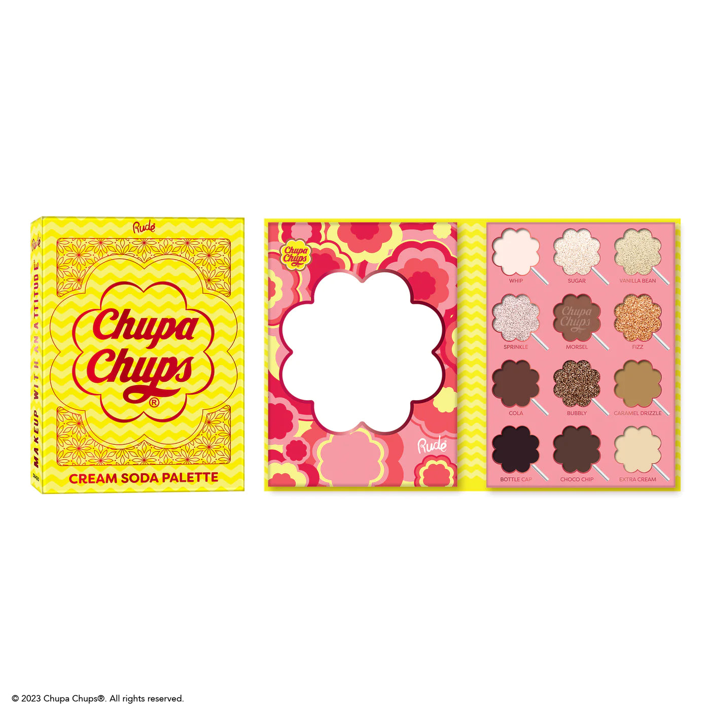 Chupa Chups Cream Soda 12 Color Palette - Rude Cosmetics - amLux