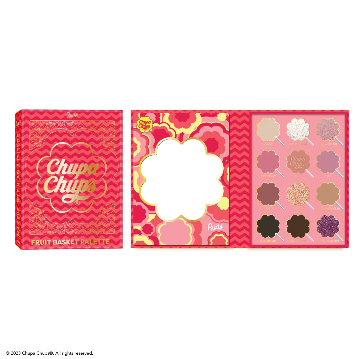 Chupa Chups Fruit Basket 12 Color Palette - Rude Cosmetics - amLux