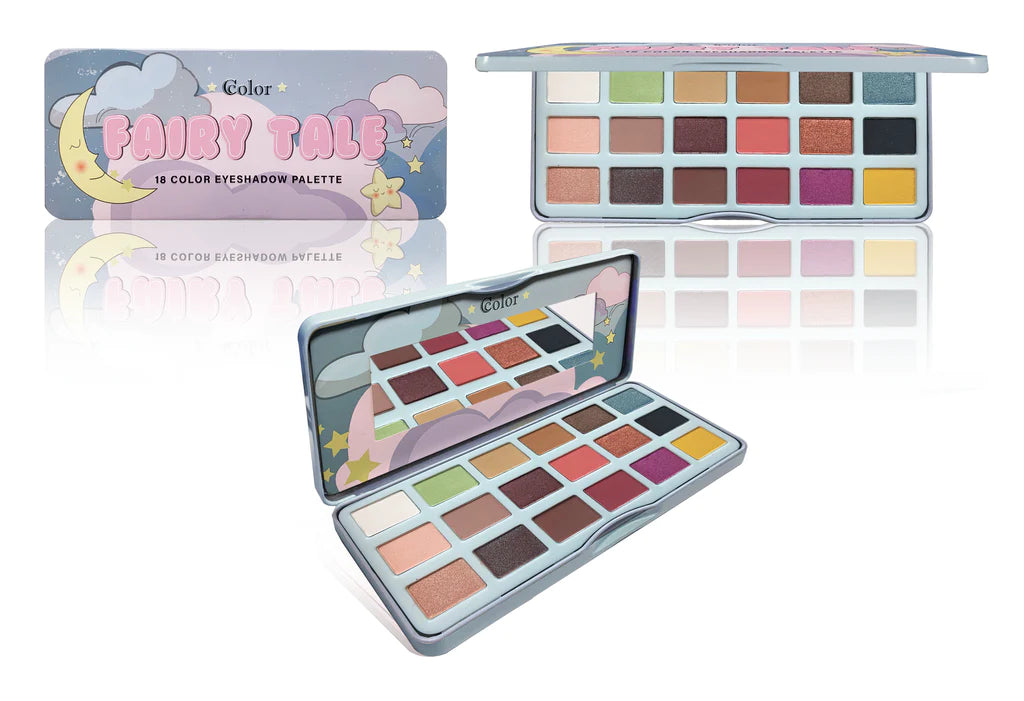 Ccolor Fairy Tale 18 Color Eyeshadow Palette in Tin Case - amLux