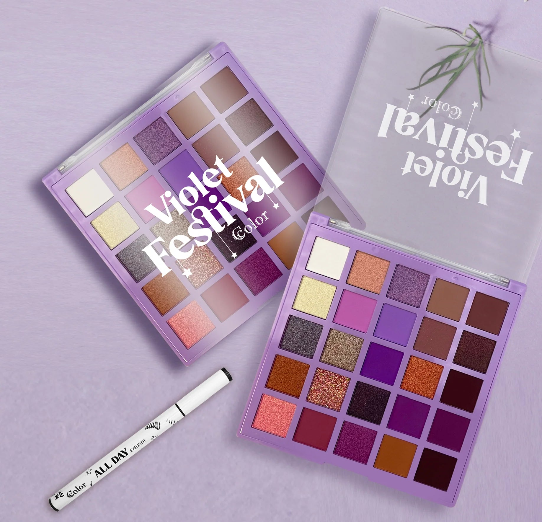 Ccolor Violet Festival 25 Color Pro Pigment Palette - amLux