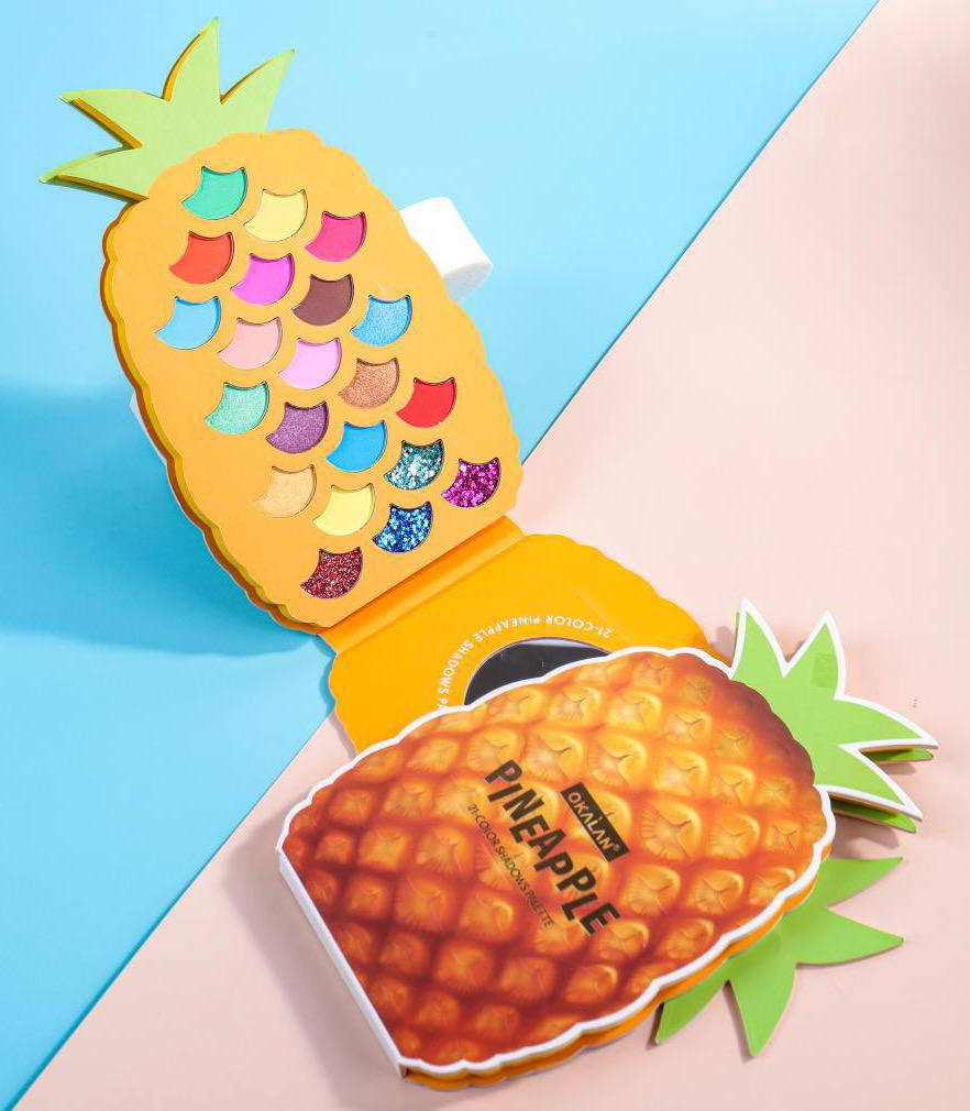 Okalan "Pineapple Under the Sea" 21 Shades Eyeshadow Palette - amLux